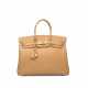 A VACHE NATURELLE LEATHER BIRKIN 35 WITH GOLD HARDWARE - фото 1
