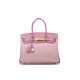 A CUSTOM ROSE SAKURA, ROSE CONFETTI & PINK 5P CH&#200;VRE LEATHER BIRKIN 30 WITH GOLD HARDWARE - photo 1