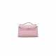 A ROSE SAKURA SWIFT LEATHER KELLY POCHETTE WITH PALLADIUM HARDWARE - фото 1