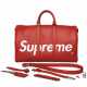 A LIMITED EDITION RED & WHITE EPI LEATHER KEEPALL 45 WITH SILVER HARDWARE BY SUPREME - Foto 1