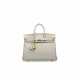 A GRIS PERLE TOGO LEATHER BIRKIN 25 WITH GOLD HARDWARE - photo 1