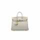 A GRIS PERLE TOGO LEATHER BIRKIN 25 WITH GOLD HARDWARE - фото 1