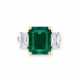 AN IMPORTANT EMERALD AND DIAMOND RING - фото 1