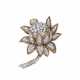 VAN CLEEF & ARPELS DIAMOND FLOWER BROOCH - фото 1