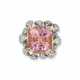 TIFFANY & CO. JEAN SCLUMBERGER PADPARADSCHA AND DIAMOND RING - photo 1