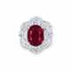 AN EXCEPTIONAL RUBY AND DIAMOND RING - фото 1