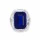 SAPPHIRE AND DIAMOND RING, MOUNTED BY FORMS - фото 1