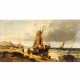 CORDIER, LOUIS (1823-?), "Segelschiffe und Fischerboote vor der Küste", - photo 1