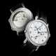 BREGUET. AN 18K WHITE GOLD AUTOMATIC ALARM WRISTWATCH WITH DUAL TIME AND DATE - photo 1