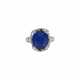 TIFFANY & CO., JEAN SCHLUMBERGER SAPPHIRE AND DIAMOND RING - photo 1