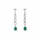 ART DECO EMERALD AND DIAMOND EARRINGS - photo 1