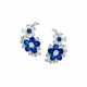 BULGARI SAPPHIRE AND DIAMOND EARRINGS - Foto 1