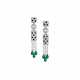 CARTIER DIAMOND, EMERALD AND ONYX `PANTH&#200;RE DE CARTIER` EARRINGS - фото 1