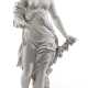 A WHITE MARBLE FIGURE OF FLORA - Foto 1