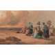 DIDIEN, J. (Maler/in 19./20. Jh.). "Beduinen mit orientalischen Frauen in der Wüste", - Foto 1