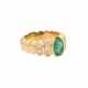 Ring mit Smaragd ca. 1,8 ct und 10 Brillanten - photo 1