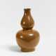 Kalebassenförmige Vase in Gold-Seladon - Foto 1