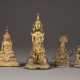 VIER BUDDHA-STATUEN AUS KUPFERLEGIERUNG - Foto 1