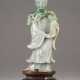 EINE STATUE VON GUANYIN AUS JADEIT - photo 1