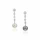 NO RESERVE | CARTIER CULTURED PEARL AND DIAMOND EARRINGS - фото 1