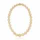 SINGLE-STRAND GOLDEN CULTURED PEARL NECKLACE - фото 1