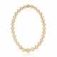 SINGLE-STRAND GOLDEN CULTURED PEARL NECKLACE - Foto 1