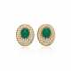 NO RESERVE | HAMMERMAN BROTHERS CHRYSOPRASE AND DIAMOND EARRINGS - photo 1