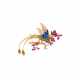 TIFFANY & CO. MULTI-GEM, ENAMEL AND DIAMOND BIRD BROOCH - Foto 1