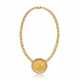 NO RESERVE | FRED COIN, DIAMOND AND GOLD NECKLACE - Foto 1