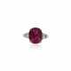 NO RESERVE | HARRY WINSTON RUBY AND DIAMOND RING - фото 1