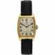 ROLEX, REF. 578, A 14K YELLOW GOLD TONNEAU-SHAPED WRISTWATCH WITH ENGRAVED CASE - фото 1
