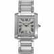 CARTIER, REF. 2366, TANK FRANCAISE, AN 18K WHITE GOLD WRISTWATCH WITH DATE - фото 1