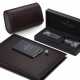 PATEK PHILIPPE, A LEATHER TRAVEL CASE, PEN NOTEBOOK AND LAPEL PIN - photo 1