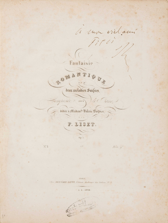 Liszt, Franz — catalog A1653 Helvetica, Bücher, Schweizer Gemälde