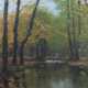 Fey, C. herbstlicher Flusslauf in Wald - фото 1