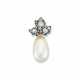 ANTIQUE NATURAL PEARL AND DIAMOND PENDANT - photo 1
