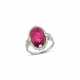 ART DECO SPINEL AND DIAMOND RING - Foto 1