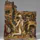 A POLYCHROME AND GILT-WOOD RELIEF OF THE PENITENT SAINT JEROME - photo 1