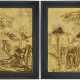 TWO ITALIAN GILT-RESIN RELIEF PANELS FROM THE GATES OF PARADISE - фото 1