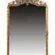 Großer Spiegel mit Zierschleife 19. Jh., goldfarbener W… - photo 1