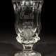 Biedermeier-Fußglas Um 1860, farbloses Kristallglas, um… - photo 1