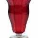 Rubinglasbecher 2. H. 19. Jh., farbloses und rubinfarbe… - photo 1
