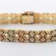 Tricolor-Armband Gelbgold/Weißgold/Rotgold 585, zweirei… - photo 1