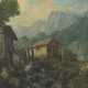 Landschaftsmaler des 19. Jh. ''Bachlauf mit Mühle'' vor… - photo 1