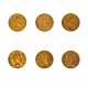6-teiliges Konvolut Goldmünzen Frankreich 19. bis Anfang 20.Jh. - - photo 1