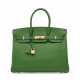 A VERT BENGAL EPSOM LEATHER BIRKIN 35 WITH GOLD HARDWARE - фото 1