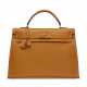 A LIMITED EDITION NATUREL SABLE BUTLER LEATHER SELLIER KELLY 40 WITH LEATHER HARDWARE - Foto 1