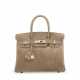 A GRIS PERLE VEAU DOBLIS BIRKIN 30 WITH PALLADIUM HARDWARE - Foto 1