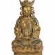 A GILT-LACQUERED BRONZE FIGURE OF GUANYIN - Foto 1
