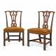 A PAIR OF LATE GEORGE II MAHOGANY DINING-CHAIRS - фото 1